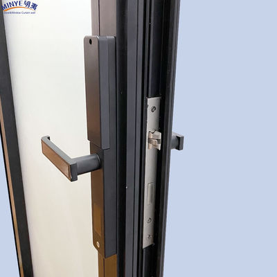 Modern Design Aluminum Alloy Casement Doors with Waterproof Fiberglass Screen Netting