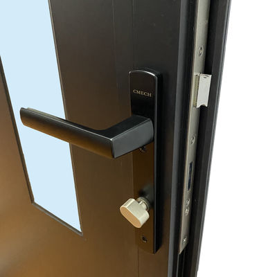 Side Opening Casement Door Single Door with Aluminum Plate 5mm 9A 5mm Glass