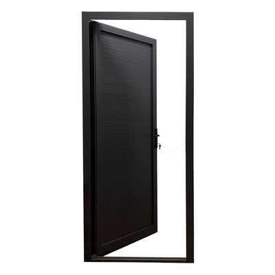 Modern Design Style Grey Aluminum Plate Single Door for Casement Doorways