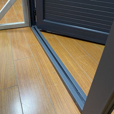 Modern Design Style Grey Aluminum Plate Single Door for Casement Doorways