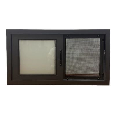 Windproof Function Aluminum Sliding Windows Frame Design with Double Glazed Profile