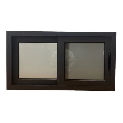 Windproof Function Aluminum Sliding Windows Frame Design with Double Glazed Profile