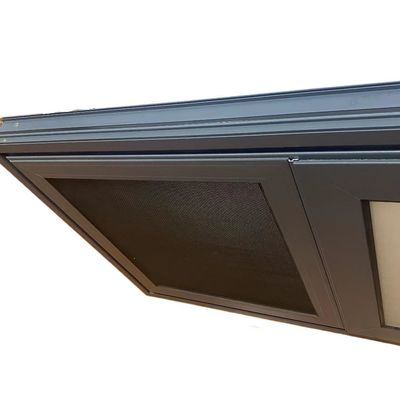 Windproof Function Aluminum Sliding Windows Frame Design with Double Glazed Profile