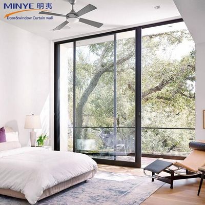 Stainless Steel Screen Netting Material Aluminium Double Tempered Glass Sliding Doors