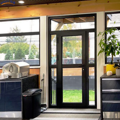 Thermal Break Aluminum Profile Half Glass Half Aluminum Australia Standard Casement Door