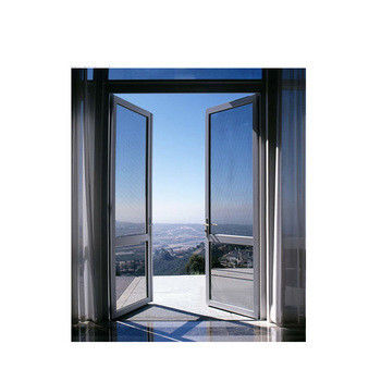 Modern Design European Standard Double Panels Swing Style Hurricane Proof Aluminum Casement Security Door