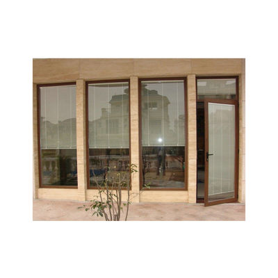 Modern Design European Standard Double Panels Swing Style Hurricane Proof Aluminum Casement Security Door