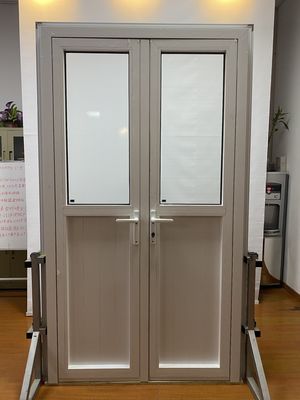 Modern Design European Standard Double Panels Swing Style Hurricane Proof Aluminum Casement Security Door