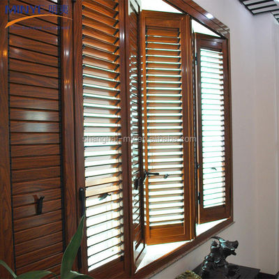 Customized Size Adjustable Louver Shutter for Interior Window in Powder Coated Finish