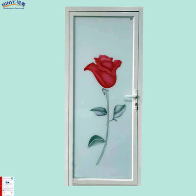 Customized Size Aluminium Toilet Casement Door for Thermal Insulation in Bathroom