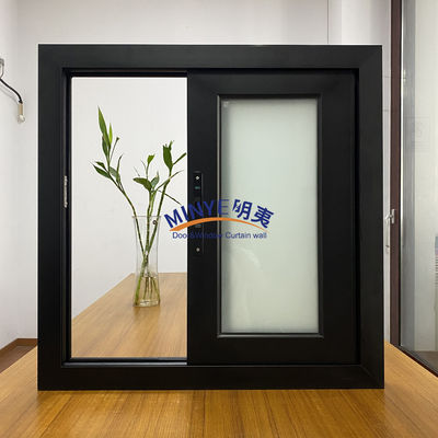 Modern Soundproof Hurricane Impact Sliding Window with Stainless Steel Screen Netting
