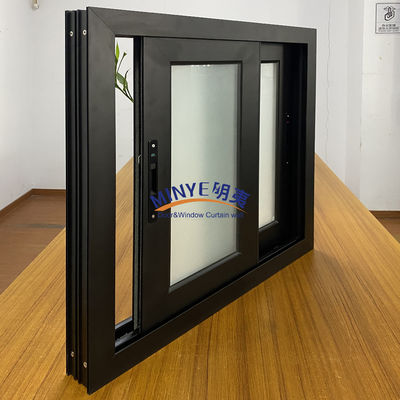Modern Soundproof Hurricane Impact Sliding Window with Stainless Steel Screen Netting