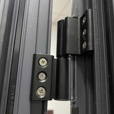 Aluminum Swing Casement Doors with Long Service Life and Sound-proof Shutters Design