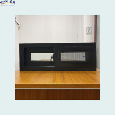 Horizontal Opening Pattern Heat Insulation Aluminum Sliding Windows With Mosquito Net