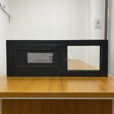 Horizontal Opening Pattern Heat Insulation Aluminum Sliding Windows With Mosquito Net