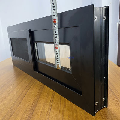Horizontal Opening Pattern Heat Insulation Aluminum Sliding Windows With Mosquito Net