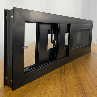 Horizontal Opening Pattern Heat Insulation Aluminum Sliding Windows With Mosquito Net