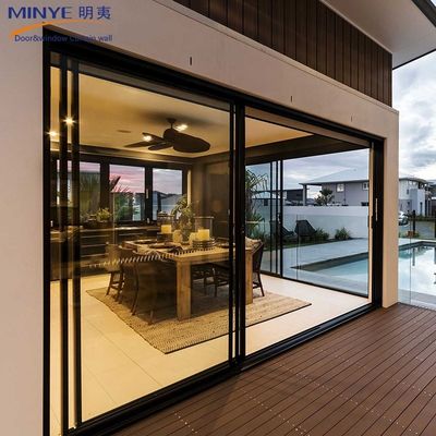 Directly Sale Glass Sliding Door with Germany Hardware Push and Pull Opening Method