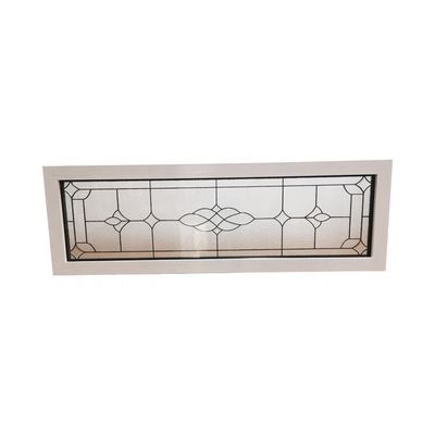 Modern Luxury Customized Size Double Tempered Glass Power Coating Fixed Windows
