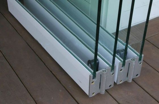 Beautiful Frameless Custom Glass Aluminum Balcony Folding Door with Thermal Insulation