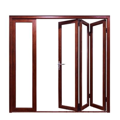 Double Tempered Glass Energy Saving Foldable Aluminum Glass Folding Doors for Workplace
