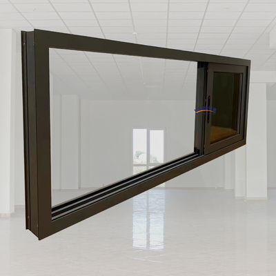 Chinese Design Style Double Glazed Aluminium 3 Tracks Sliding Window Aluminum Windows