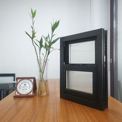 Aluminum Single Hung Windows with FiberGlass Screen Netting Material and Customized Size