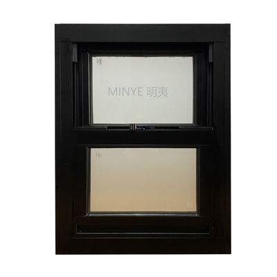 Aluminum Single Hung Windows with FiberGlass Screen Netting Material and Customized Size