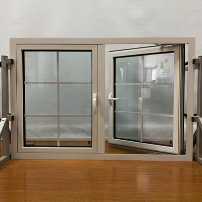 Customizable Double Glazed Aluminium Casement Windows Soundproof and Energy Saving