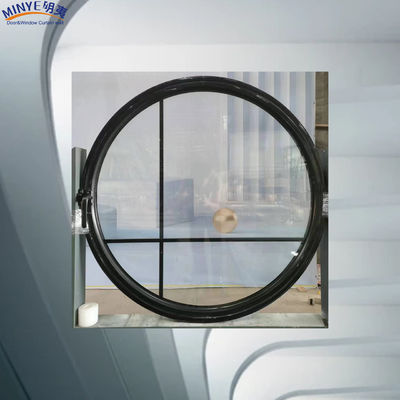 Round Glass Windows with Moon Window Shade and FiberGlass Screen Netting Material