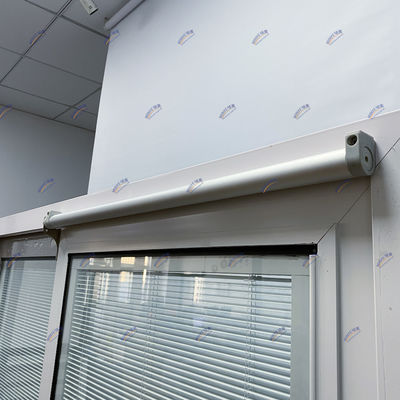 Interior Shop's Door Sliding Door with Automatic Closure and Glass Built-in Blinds