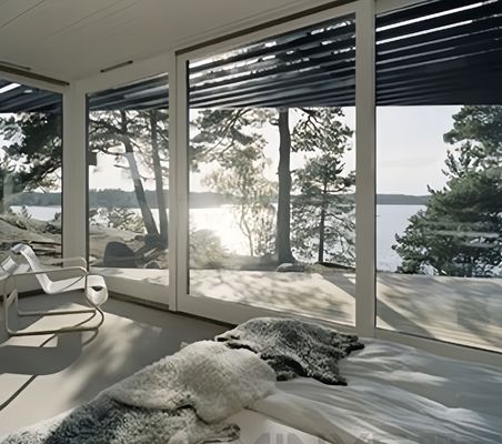 Single/Double Tempering Glass Powder Coated Smooth Finished Aluminum Patio Sliding Door