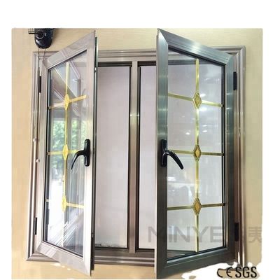 Triple Glazed Casement House Windows with Modern Design and Aluminum French Window