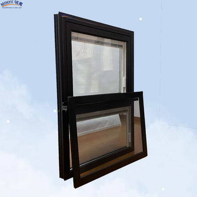 Modern Luxury Rainproof Aluminum Frame Swing Awning Casement Windows With Double Glass