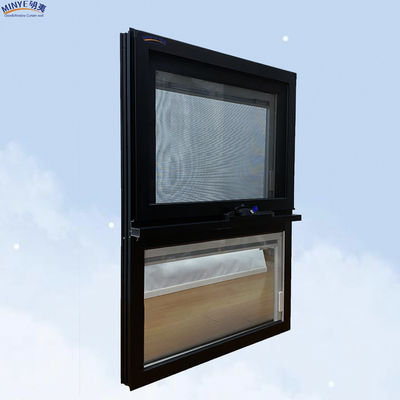 Modern Luxury Rainproof Aluminum Frame Swing Awning Casement Windows With Double Glass