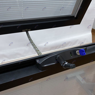 Modern Luxury Rainproof Aluminum Frame Swing Awning Casement Windows With Double Glass