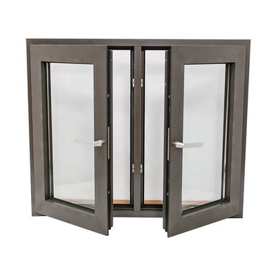 Customized Clear/Gray/Blue/Green/Brown Aluminum Casement Windows with Double Glazing