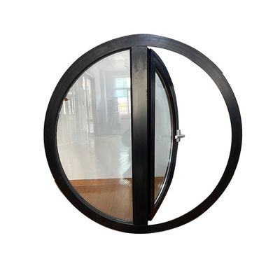 Swing Aluminum Center Round Window Pivot Shape Hung Window Casement Windows with Frame