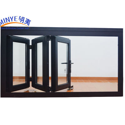 Modern Design Exterior Bifold Door with Aluminium Material and Pleated Mesh Screen