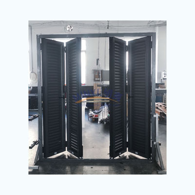 Energy VERTICAL Aluminum Bifold Patio Folding Glass Doors Outswing Function Windproof