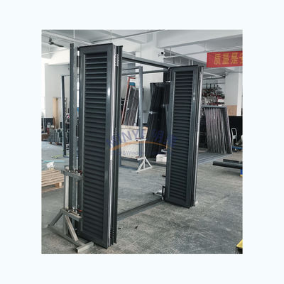 Energy VERTICAL Aluminum Bifold Patio Folding Glass Doors Outswing Function Windproof