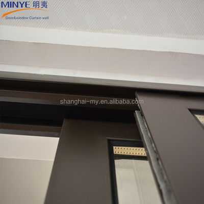 Aluminum Clad Wood 3 Panel Patio Doors with Low-E Tempered Glass Sliding Glass Door