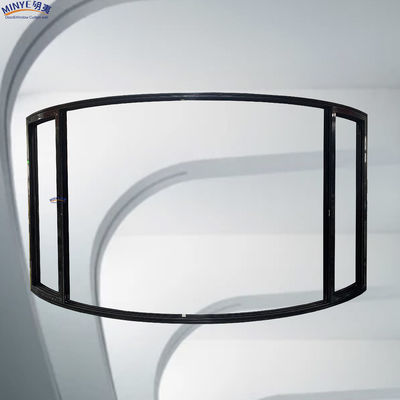 Hotel Sliding Door with Curved Multi Tracks Aluminum Frame and Double Tempered Glass