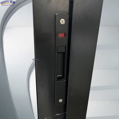 Hotel Sliding Door with Curved Multi Tracks Aluminum Frame and Double Tempered Glass