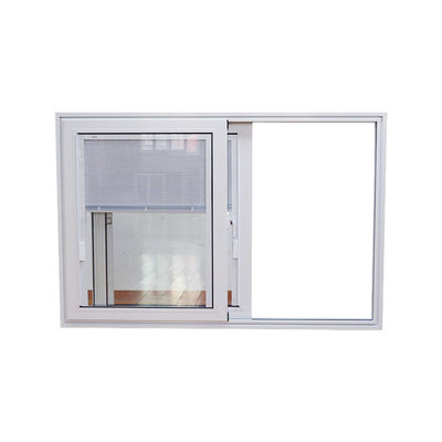 Waterproof Aluminum Sliding Window with Inner Dividing Strip and Double Tempered Glass