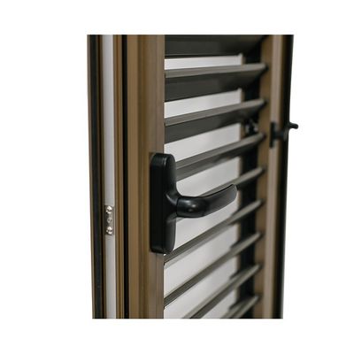 Customized Size Aluminum Hand-Operated Casement Door Glass Shutter in Customized Colors