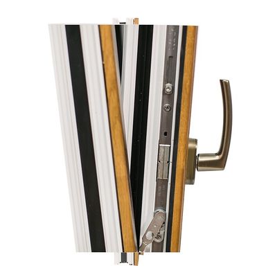 Wood Grain Design Thermal Break Aluminum Tilt and Turn Window with Double Tempered Glass