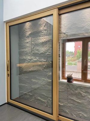 Finished Surface French Office Glass Aluminum Sliding Door for Exterior at Affordable