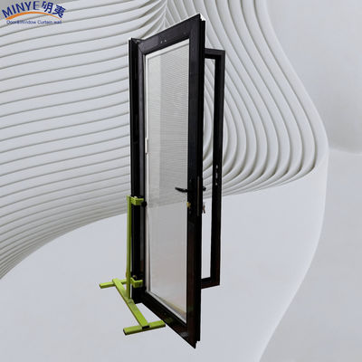 Customized Size Aluminum Front Entry French Casement Doors for House Interior Glass