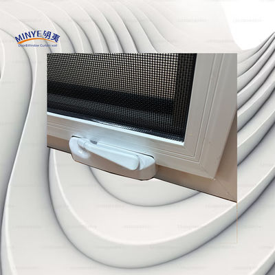 Thermal Break Aluminum Casement Window with Detachable Screen and Double Color Design